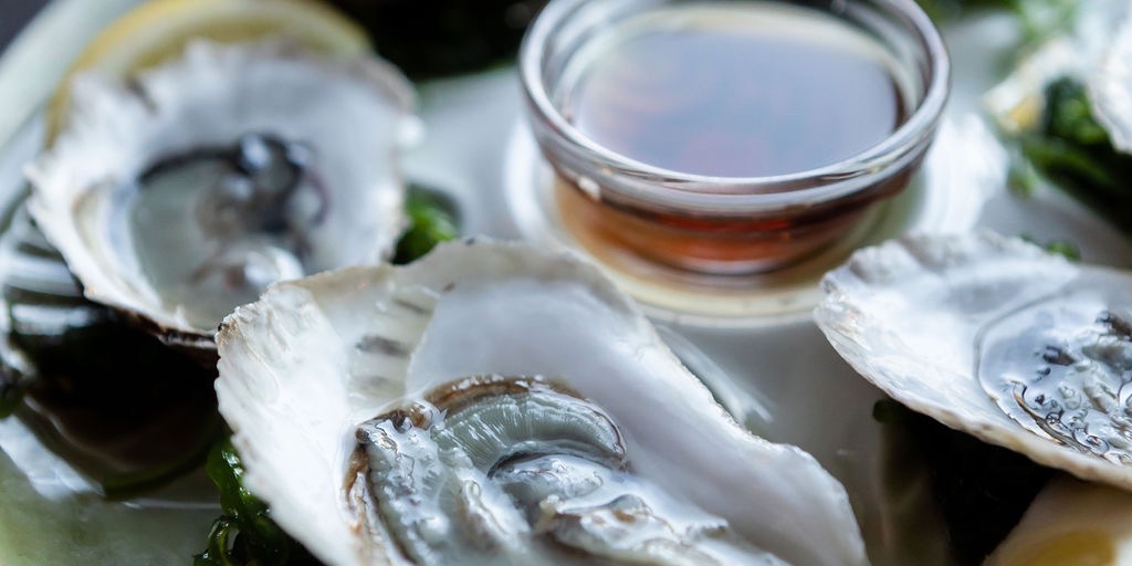 Oysters on the half shell at Hopfields